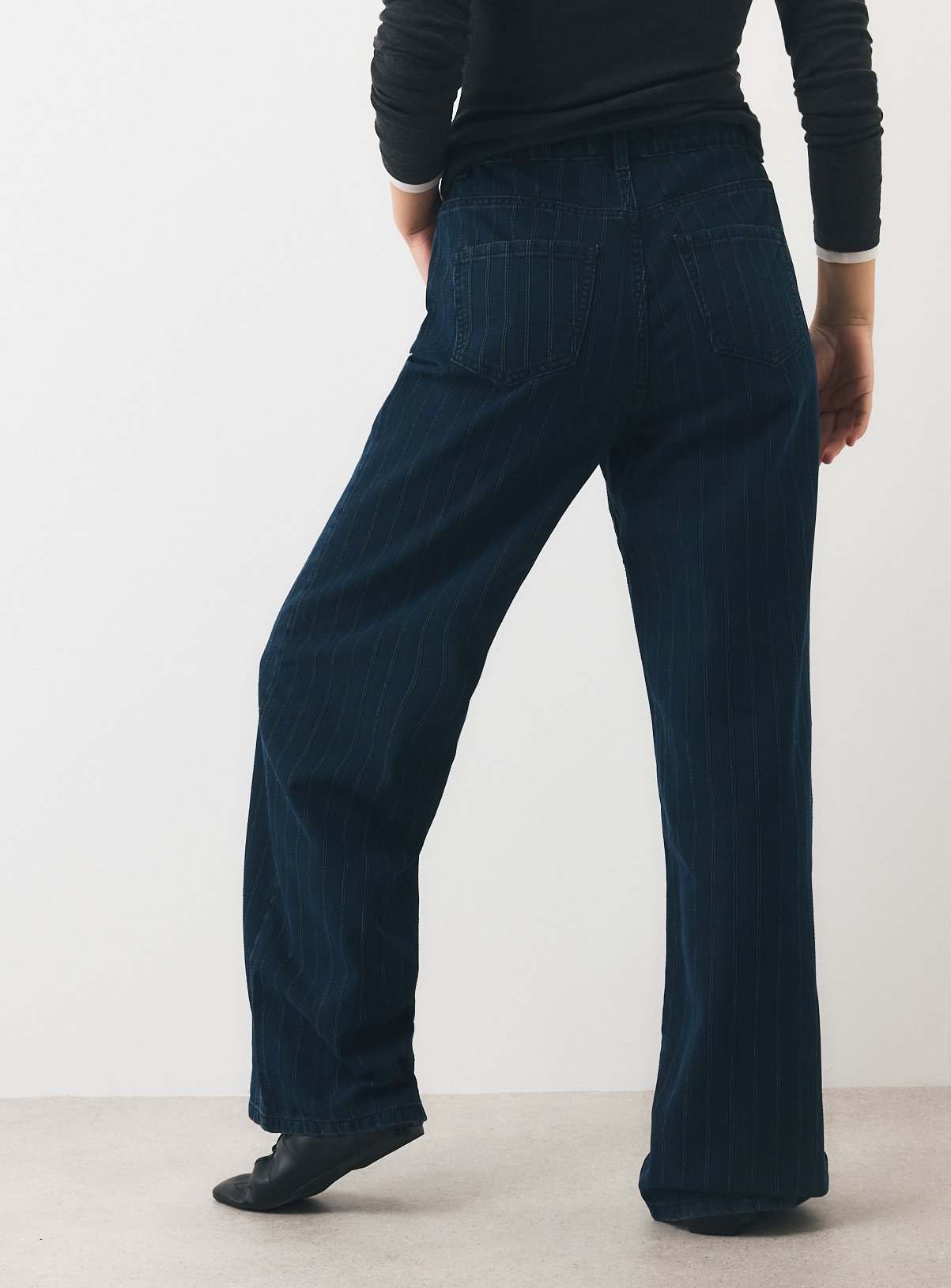 Dark Denim Baggy Wide Leg Co-ord Jeans 16L - Image 4 thumbnail